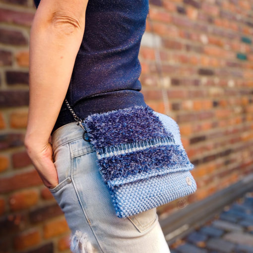 Upcycling Tasche Textilgarn
